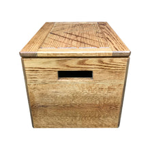 Load image into Gallery viewer, Wood Chest by CW Furniture Toy Box Kids Engraved Personalized Hope Memory Treasure Shoe Blanket Solid Hardwood Handmade Handles Safety Hinge Oak