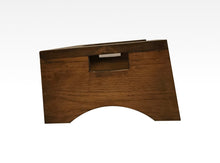 Load image into Gallery viewer, Wood Toilet Stool by CW Furniture Bathroom Squat Potty Squatting Step Handmade Natural Solid Hardwood Custom Hickory Engraved Modern Handicapped