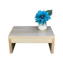 Load image into Gallery viewer, Modern Wood Step Stool by CW Furniture Footstool Custom Personalized Engraved Handmade Walnut Maple Birch Hickory Wooden Bed Kitchen Bathroom Kids