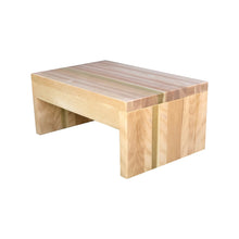 Load image into Gallery viewer, Modern Wood Step Stool by CW Furniture Footstool Custom Personalized Engraved Handmade Walnut Maple Birch Hickory Wooden Bed Kitchen Bathroom Kids