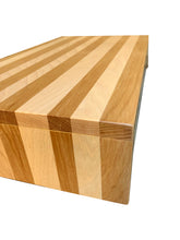 Load image into Gallery viewer, Modern Wood Step Stool Large by CW Furniture Footstool Custom Personalized Engraved Handmade Walnut Maple Birch Hickory Wooden Handicapped Bed Kitchen
