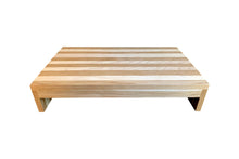 Load image into Gallery viewer, Modern Wood Step Stool Large by CW Furniture Footstool Custom Personalized Engraved Handmade Walnut Maple Birch Hickory Wooden Handicapped Bed Kitchen