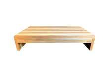 Load image into Gallery viewer, Modern Wood Step Stool Large by CW Furniture Footstool Custom Personalized Engraved Handmade Walnut Maple Birch Hickory Wooden Handicapped Bed Kitchen