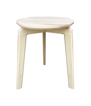 Load image into Gallery viewer, Side Table Modern Round by CW Furniture Walnut Maple Birch Oak Custom Handmade End Table Accent Three Leg Living Room Bedroom