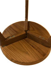 Load image into Gallery viewer, Side Table Modern Round by CW Furniture Walnut Maple Birch Oak Custom Handmade End Table Accent Three Leg Living Room Bedroom