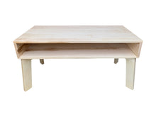 Load image into Gallery viewer, Coffee Table Wood Modern by CW Furniture with Shelf Custom Handmade Walnut Maple Oak Birch Minimalist Living Room Sofa Couch