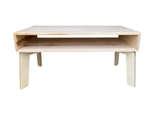 Load image into Gallery viewer, Coffee Table Wood Modern by CW Furniture with Shelf Custom Handmade Walnut Maple Oak Birch Minimalist Living Room Sofa Couch