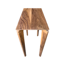 Load image into Gallery viewer, Hallway Console Table Modern by CW Furniture Maple Oak Walnut Birch Custom Entryway Hallway Dining Room Standing Desk Solid Hardwood Handmade