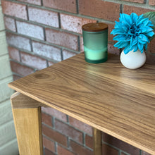 Load image into Gallery viewer, Hallway Console Table Modern by CW Furniture Maple Oak Walnut Birch Custom Entryway Hallway Dining Room Standing Desk Solid Hardwood Handmade