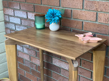 Load image into Gallery viewer, Hallway Console Table Modern by CW Furniture Maple Oak Walnut Birch Custom Entryway Hallway Dining Room Standing Desk Solid Hardwood Handmade