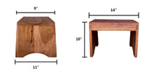 Load image into Gallery viewer, Wood Step Stool 10” Tall Custom Handmade Bed Kitchen Bathroom Personalized Engraved Solid Hardwood Footstool Wooden Kids Toddler