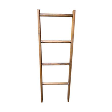 Load image into Gallery viewer, Wooden Blanket Ladder by CW Furniture Choose Various Heights Custom Modern Towel Rack Wood Poplar Towel Ladder Bathroom Ladder Sustainable