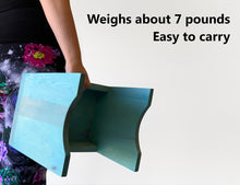 Load image into Gallery viewer, Wood Step Stool 10” Tall Custom Handmade Bed Kitchen Bathroom Personalized Engraved Solid Hardwood Footstool Wooden Kids Toddler