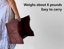 Load image into Gallery viewer, Wood Step Stool by CW Furniture Custom Choose Finish Bed Kitchen Bathroom Personalized Engraved Solid Hardwood Foot Stool Wooden Kids Toddler Elderly