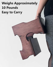 Load image into Gallery viewer, Two Step Stool Wood Custom Handmade Personalized Engraved Bed Kitchen Bathroom Solid Hardwood Kids Elderly Toddler