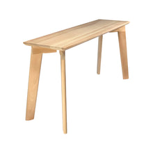 Load image into Gallery viewer, Bench Wood Modern by CW Furniture Maple Walnut Oak Hardwood Custom Handmade Entryway Shoe Seat Hallway Dining Table Bedroom Custom