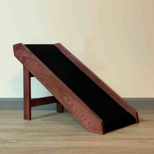 Load image into Gallery viewer, Pet Ramp Step by CW Furniture Custom Personalized Dog Ramp Cat Ramp Bed Ramp Folds Free Standing Solid Hardwood Elderly Disabled Natural Engraved