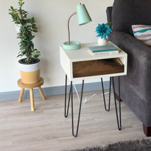 Load image into Gallery viewer, Modern Plant Stand Three Leg Stool Large by CW Furniture Wood Indoor Flower Pot Base Display Holder Solid Wooden Kids Chair Tea Table Minimalist