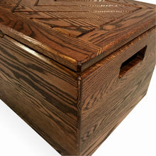 Load image into Gallery viewer, Wood Chest by CW Furniture Toy Box Kids Engraved Personalized Hope Memory Treasure Shoe Blanket Solid Hardwood Handmade Handles Safety Hinge Oak