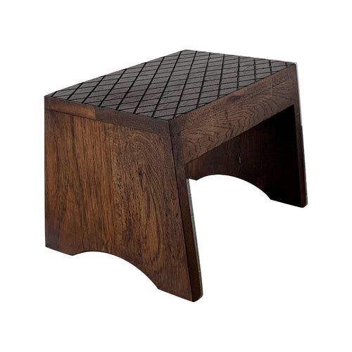 Wood Step Stool 10” Tall Custom Handmade Bed Kitchen Bathroom Personalized Engraved Solid Hardwood Footstool Wooden Kids Toddler